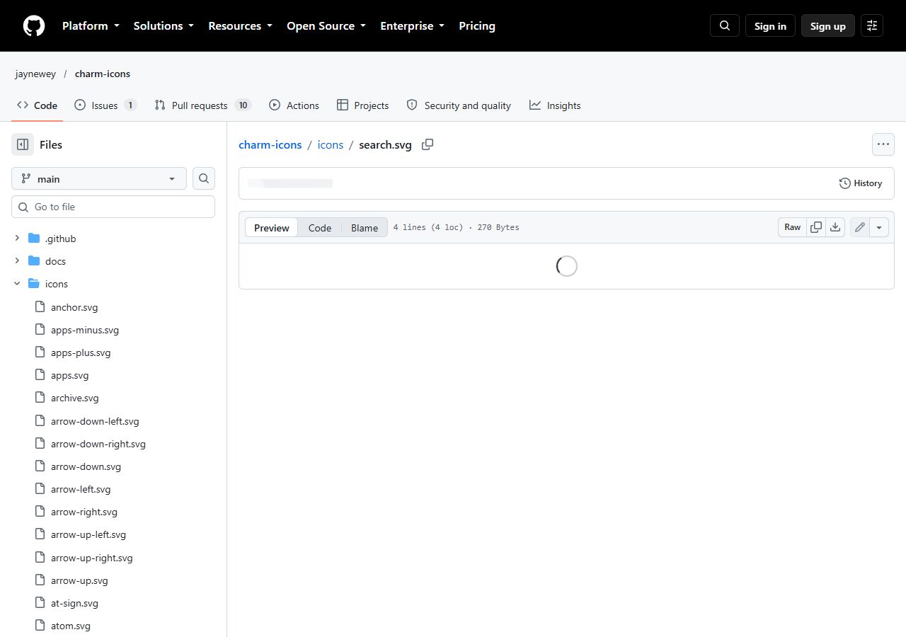 公式GitHubでsearch.svgの配布ファイルを開いた実画面
